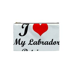 I Love My Labrador Retriever Cosmetic Bag (small)