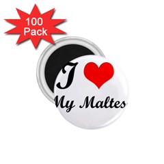 I Love My Maltese 1 75  Magnet (100 Pack) 