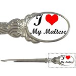 I Love My Maltese Letter Opener Front