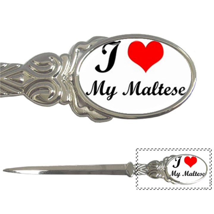 I Love My Maltese Letter Opener