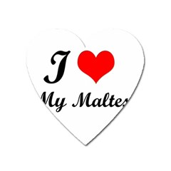 I Love My Maltese Magnet (heart)