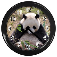 Big Panda Wall Clock (black) by dropshipcnnet