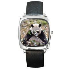 Big Panda Square Metal Watch by dropshipcnnet