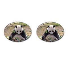 Big Panda Cufflinks (oval) by dropshipcnnet