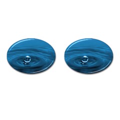 Water Drop Cufflinks (oval) by knknjkknjdd