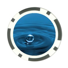 Water Drop Poker Chip Card Guard (10 Pack) by knknjkknjdd