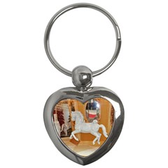 White Horse Key Chain (heart)