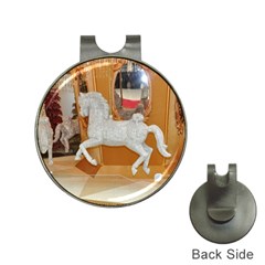 White Horse Golf Ball Marker Hat Clip by berry3333