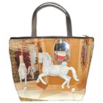 White Horse Bucket Bag Back