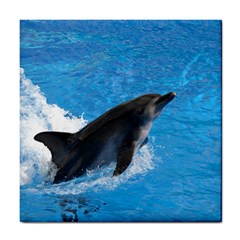 Swimming Dolphin Tile Coaster