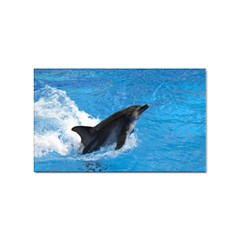 Swimming Dolphin Sticker Rectangular (100 Pack) by knknjkknjdd