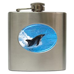 Swimming Dolphin Hip Flask (6 Oz)