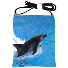 Swimming Dolphin Shoulder Sling Bag