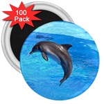 Jumping Dolphin 3  Magnet (100 pack) Front