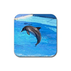 Jumping Dolphin Rubber Coaster (Square)