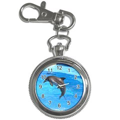 Jumping Dolphin Key Chain Watch