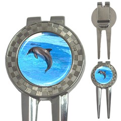 Jumping Dolphin 3-in-1 Golf Divot