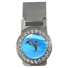 Jumping Dolphin Money Clip (cz) by dropshipcnnet