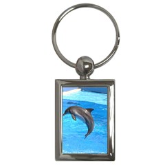 Jumping Dolphin Key Chain (Rectangle)