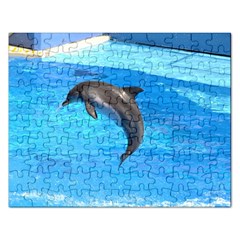 Jumping Dolphin Jigsaw Puzzle (rectangular) by dropshipcnnet