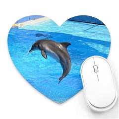 Jumping Dolphin Mousepad (Heart)