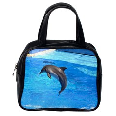 Jumping Dolphin Classic Handbag (One Side)