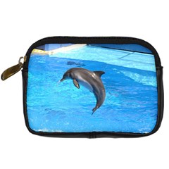 Jumping Dolphin Digital Camera Leather Case