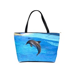 Jumping Dolphin Classic Shoulder Handbag