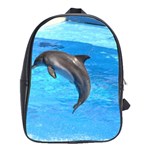 Jumping Dolphin School Bag (Large) Front