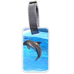 Jumping Dolphin Luggage Tag (one side)