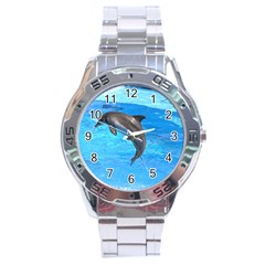 Jumping Dolphin Stainless Steel Analogue Men’s Watch by dropshipcnnet