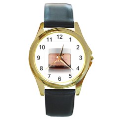 300x322 6240 Product Round Gold Metal Watch