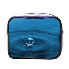 Water Drop Mini Toiletries Bag (one Side) by dogland