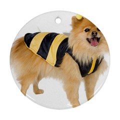 Dog Photo Round Ornament (two Sides)