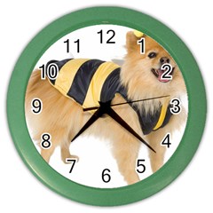 Dog Photo Color Wall Clock by dogland