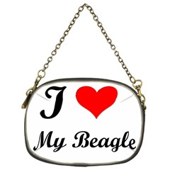 I Love My Beagle Chain Purse (one Side)