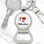 I Love My Beagle Bottle Opener Key Chain Front