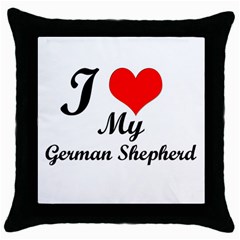 I Love My Beagle Throw Pillow Case (black) by free