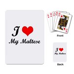 I Love My Beagle Playing Cards Single Design