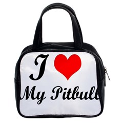 I Love My Beagle Classic Handbag (two Sides) by free