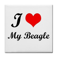 I Love My Beagle Tile Coaster by vipstores