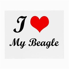 I Love My Beagle Glasses Cloth (small, Two Sides) by vipstores