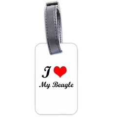 I Love My Beagle Luggage Tag (one Side) by vipstores