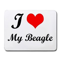 I Love My Beagle Small Mousepad