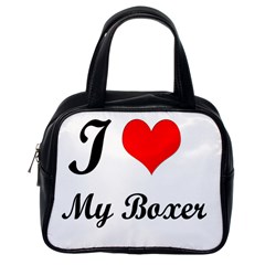 I Love My Beagle Classic Handbag (one Side) by premium