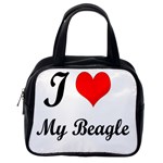 I Love My Beagle Classic Handbag (Two Sides) Back