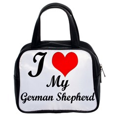 I Love My Beagle Classic Handbag (two Sides)