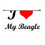 I Love My Beagle Pencil Case Back