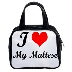 I Love My Beagle Classic Handbag (two Sides) by vipstores