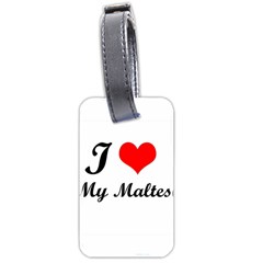 I Love My Beagle Luggage Tag (two Sides) by vipstores